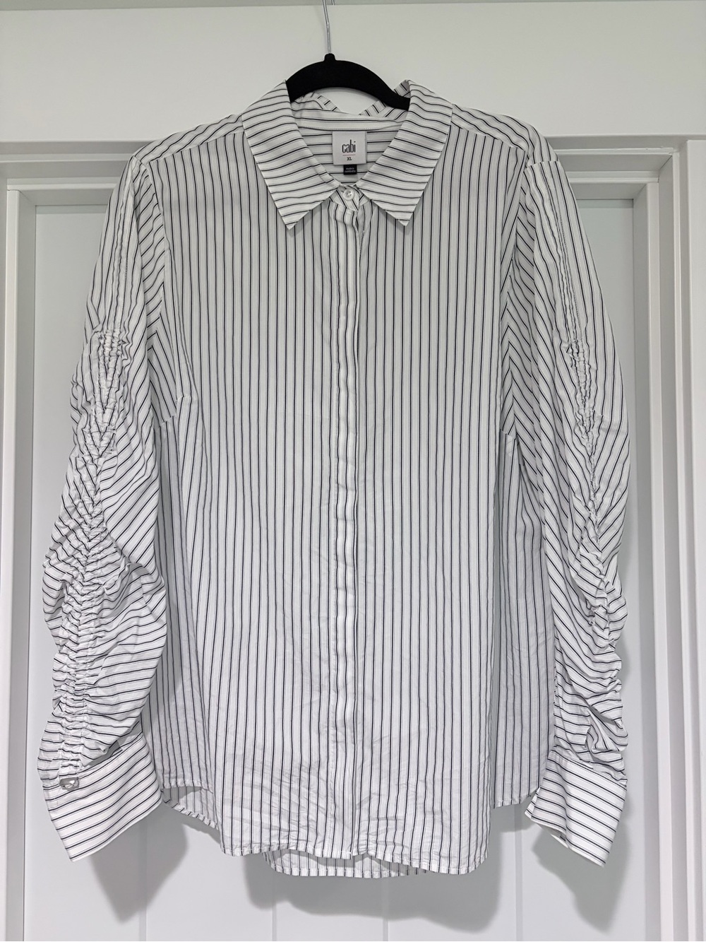 Cabi Linear Stripe Button Down. Size XL.